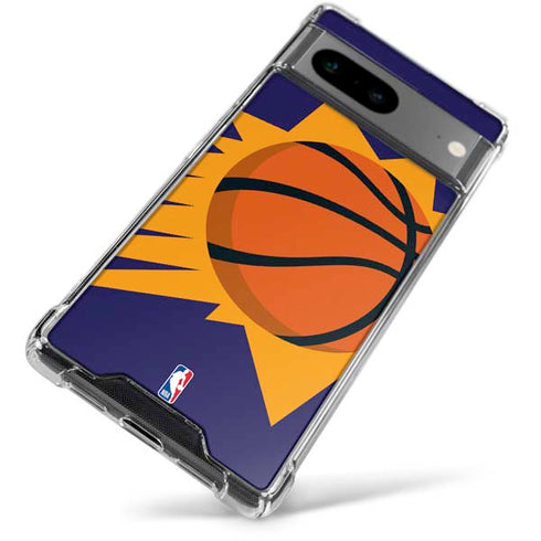 NBA Phoenix Suns Large Logo Google Pixel 7a Clear Case
